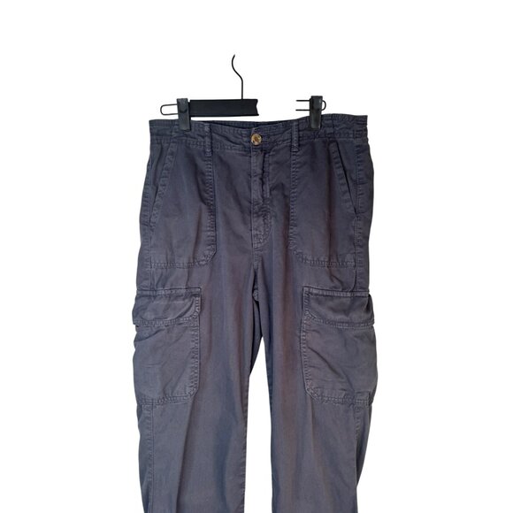 ZARA Womens Size 6 Cargo Pants Dark Gray 100% Cotton - Picture 13 of 16